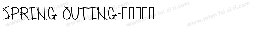 spring outing字体转换
